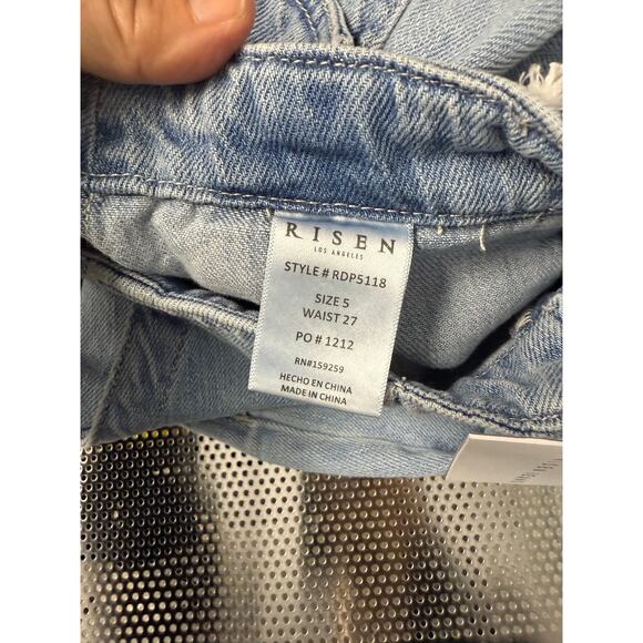 New Risen Los Angeles Chambray Jogger Pants Women's 5/27 Style RDP5118 - Picture 6 of 8